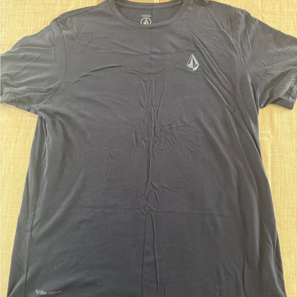 Volcom Men’s Blue Short-Sleeve Logo Tee 2XL